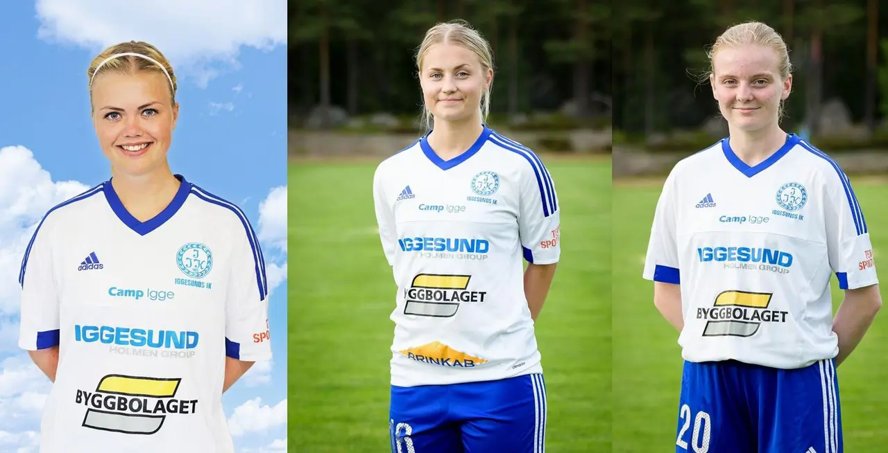 Årets lagkamrat Emma Trönnhagen, årets spelare, plusligavinnare samt årets träningsflit Frida Hellberg och årets överraskning Emilie Scott.
