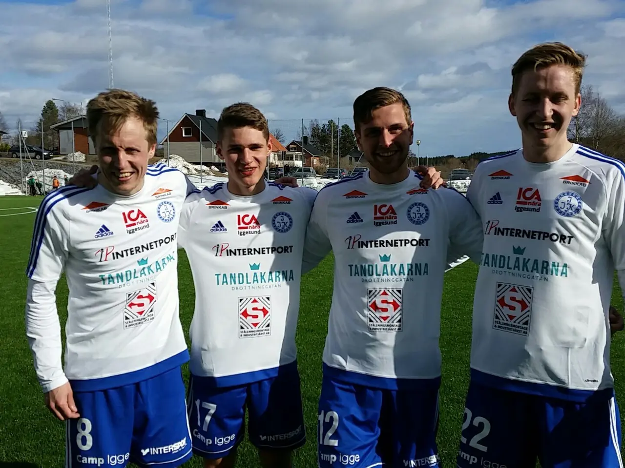 Premiärskyttarna! Niklas Norman (0-3), Filip Dawidowicz (0-1), Anders Fridlund (0-2) och Emil Hallberg (0-4).