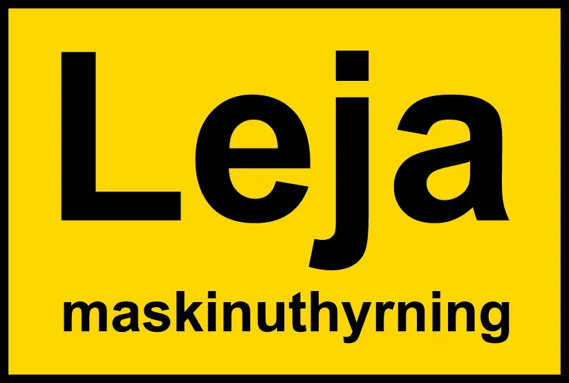 Leja maskinuthyrning