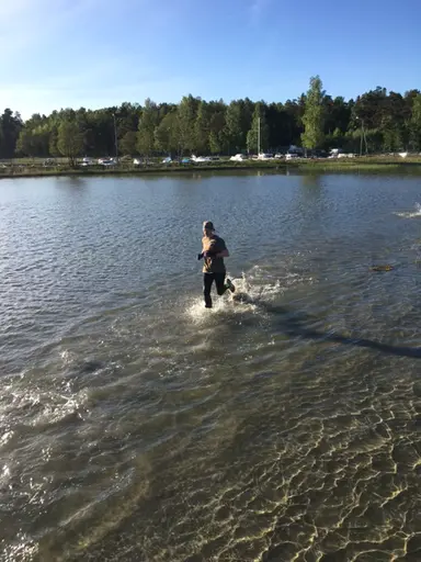 årets första bad!