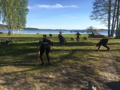 årets första bad!