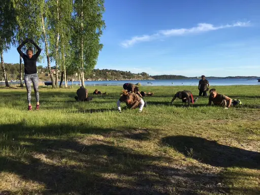 årets första bad!