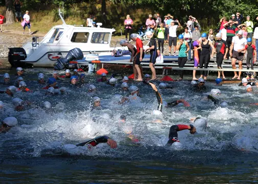 Det numera årliga eventet Dalarö Triathlon!
