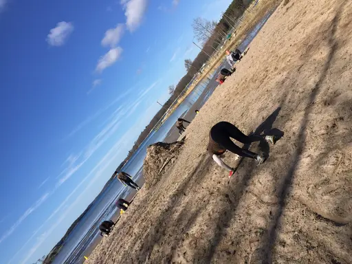 lördagspass med fokus på konditionsträning och mycket flås uppstod!