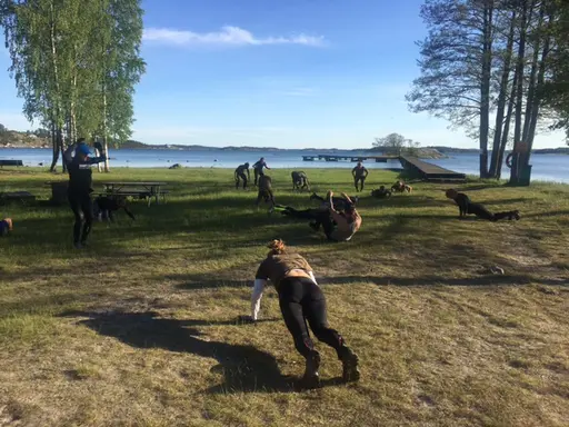 årets första bad!