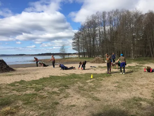 lördagspass med fokus på konditionsträning och mycket flås uppstod!