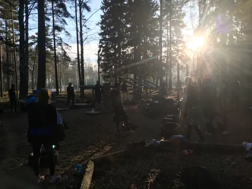 Första passet med däck!