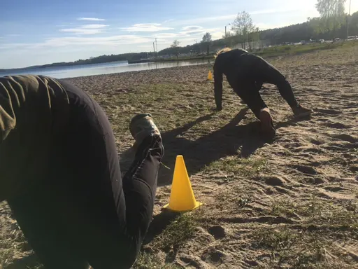 årets första bad!