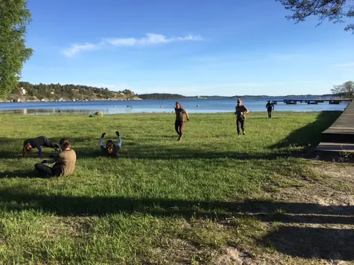 årets första bad!
