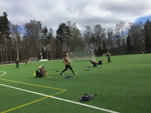 lördagspass med fokus på konditionsträning och mycket flås uppstod!