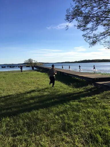 årets första bad!