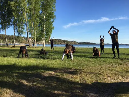 årets första bad!