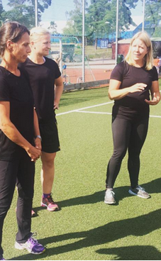 Birger Jacobsson, StFF  Petra Une, Anna Zetterberg och Carina Åberg, Nacka Sport och Rehab