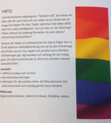 Bilder fr v: HBTQ med SISU, Urban Helsing 5&7manna målvakter, Rami Shaaban 9&11manna målvakter, Ulrika By snabbhetsträning, Årets Ledardag - Nacka Bygger Stad