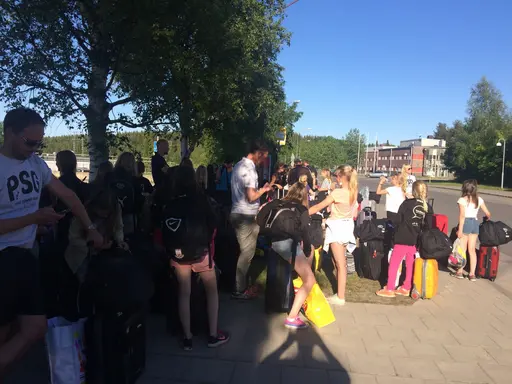 Vackert sommarväder mötte Järla vår sista dag i Piteå!