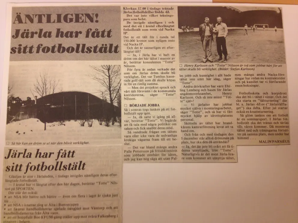 Hajk? Nej, fotboll!