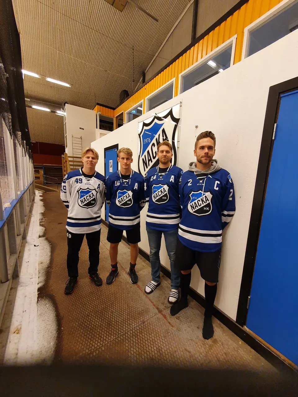 Filip Lekbrant, Gustav Aderskog, Philip Nilsson Fornes och Daniel Enbacka