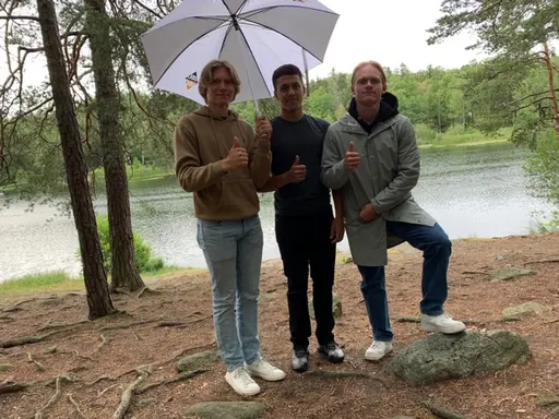 Några av grupperna som vandrat
