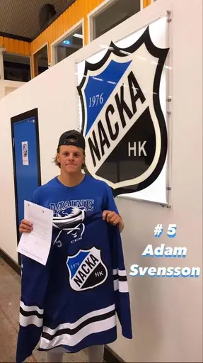 #5 Adam Svensson, #21 Axel Sandquist och #16 Gustav Aderskog