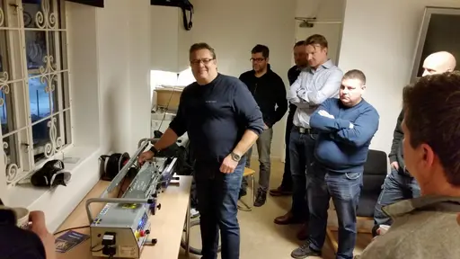 Utbildningsträff med klubbens materialare