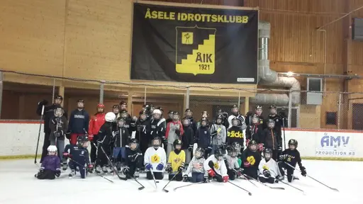 22/12 fick ÅIK:s ungdomar (ett 40-tal) träffa ÅIK:s hockeyambassadörer som spelar i i andra klubbar. I blickpunkten förstås Sebastian Ohlsson Skellefteå AIK:s SHL-lag