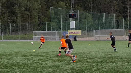 En träning där även Isak var i tid. 