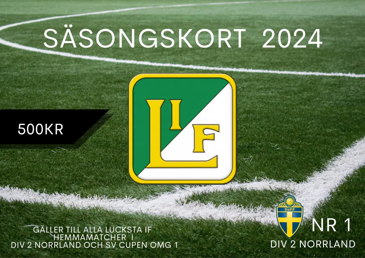 Den perfekta julklappen är här Redan från 1 december släpper vi säsongskortet 2024. Fram till julafton kan ni köpa det till rabatterat pris. Nytt för i år är att kortet är nummrerat och fina priser k