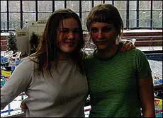 Sofi och Michaela på Luxemburg resan