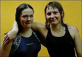 Sofi och Michaela på Luxemburg resan