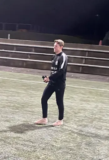 20 spelare och 4 ledare trotsade januarikylan denna kväll.