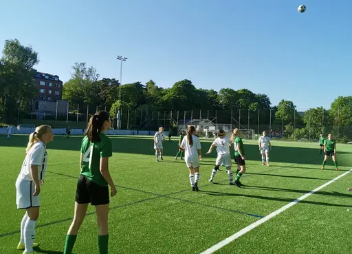 Det vita bortastället visade inte den färg och glöd som tjejerna visade på planen
