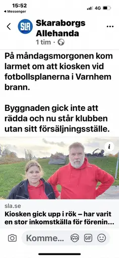 Bild från invigningen 2002, branden 2024 och nu när kiosken är borta!