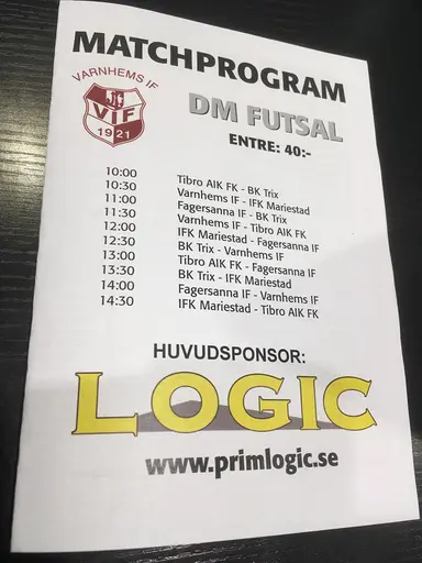 Mycket proffsigt med program från Logic, bra jobbat Robban och Mackan!