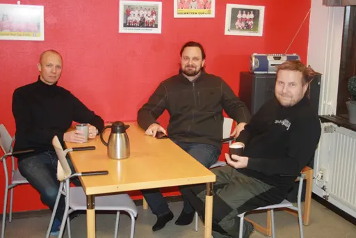 Sista träningen för säsongen blev de "Disco innebandy"