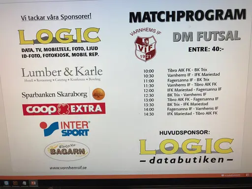 Mycket proffsigt med program från Logic, bra jobbat Robban och Mackan!