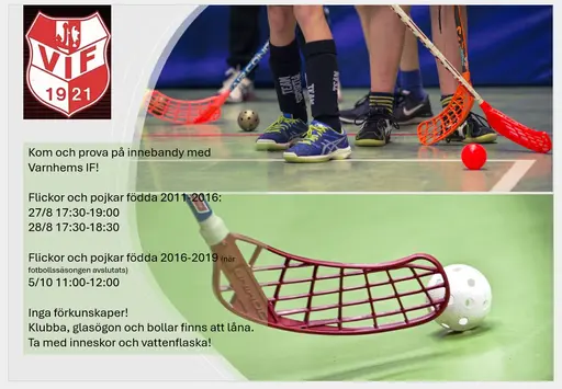 Lite bilder från innebandysektionen 2024!