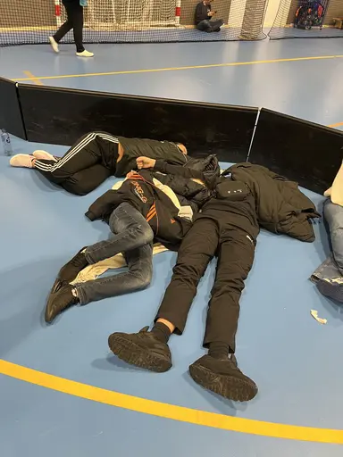 Raheeq Slaimani, minior -42 var klubbens enda tävlande för dagen men vi hade en fd Yong-gi fighter som körde i Master -68, Gabi Kabrial.
