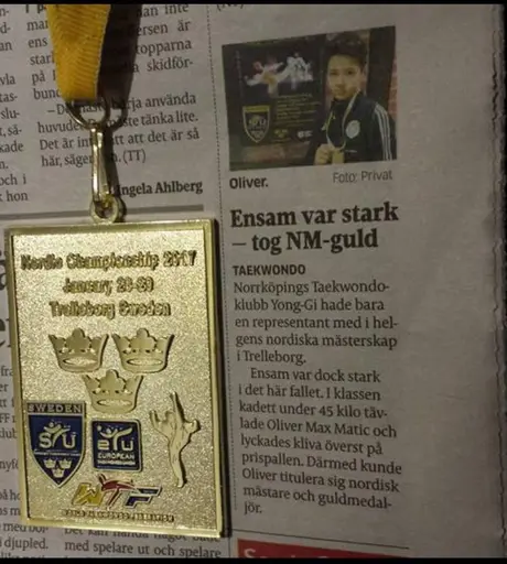 Oliver Matic, Nordisk Mästare 2017