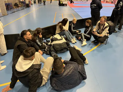 Raheeq Slaimani, minior -42 var klubbens enda tävlande för dagen men vi hade en fd Yong-gi fighter som körde i Master -68, Gabi Kabrial.