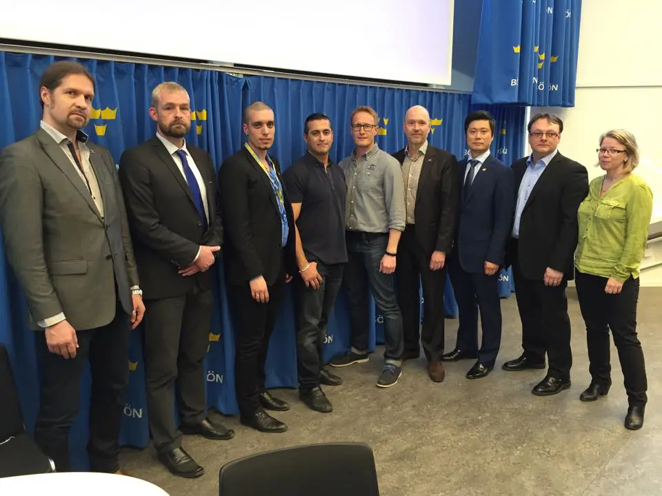 Delar av STFs styrelse: Björn Åkesson, Jonas Sjöström, Sammi Kaidi, Brousk Saleh, Robert Andersson (ITF), Johan Nilsson (Ordf), Ji-Pyo Lim, Emir Dizdarevic samt Mimmi Oskarsson (ITF).