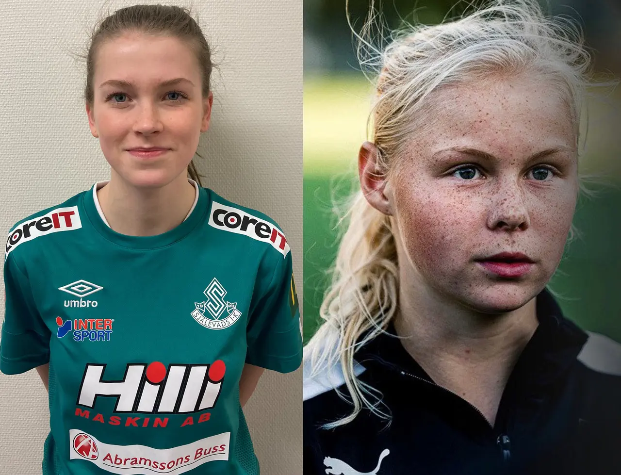 Stina Nilsson Clara Karlsson Foto: Själevads IK och Umeå IK
