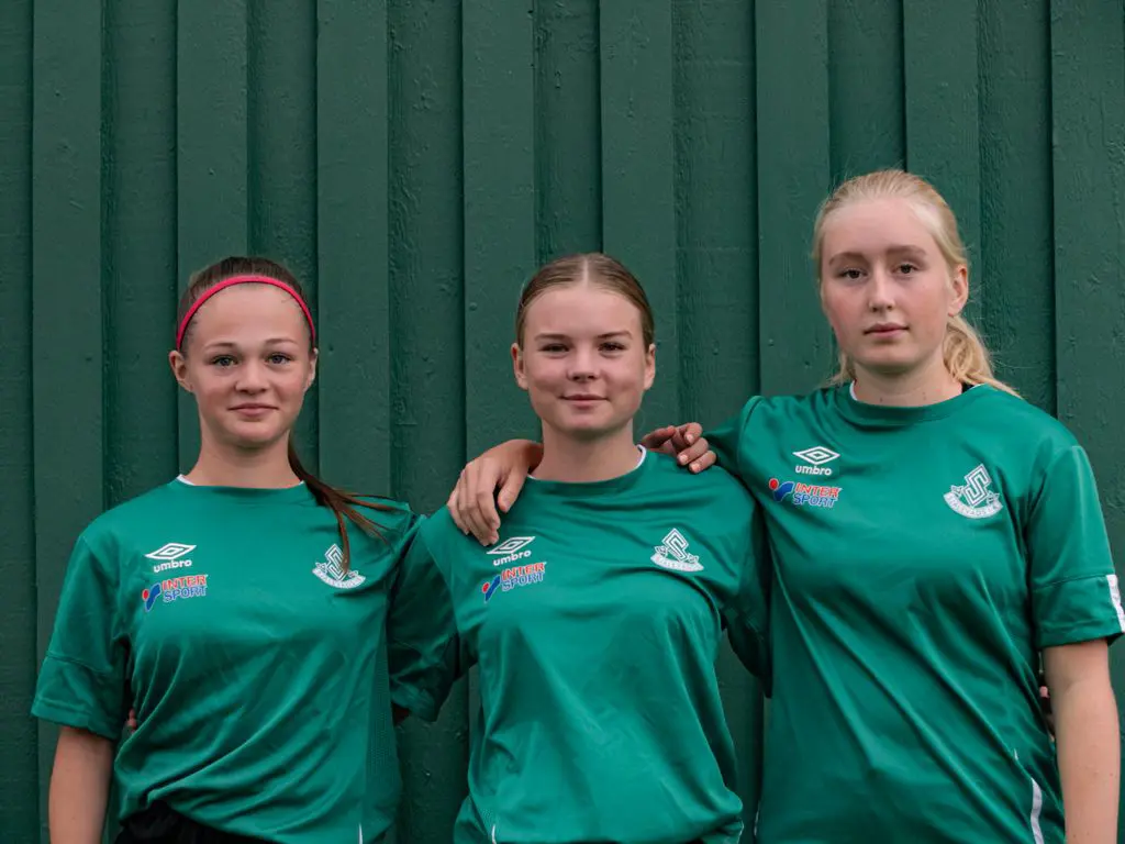 Adine Lindahl, Martina Johansson och Irma Lindbergh