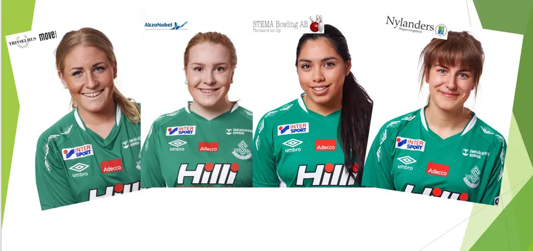 Från vänster: Anna Söderlund, Gabrielle Wågström, Beatrice Lopez, Erika Strandberg