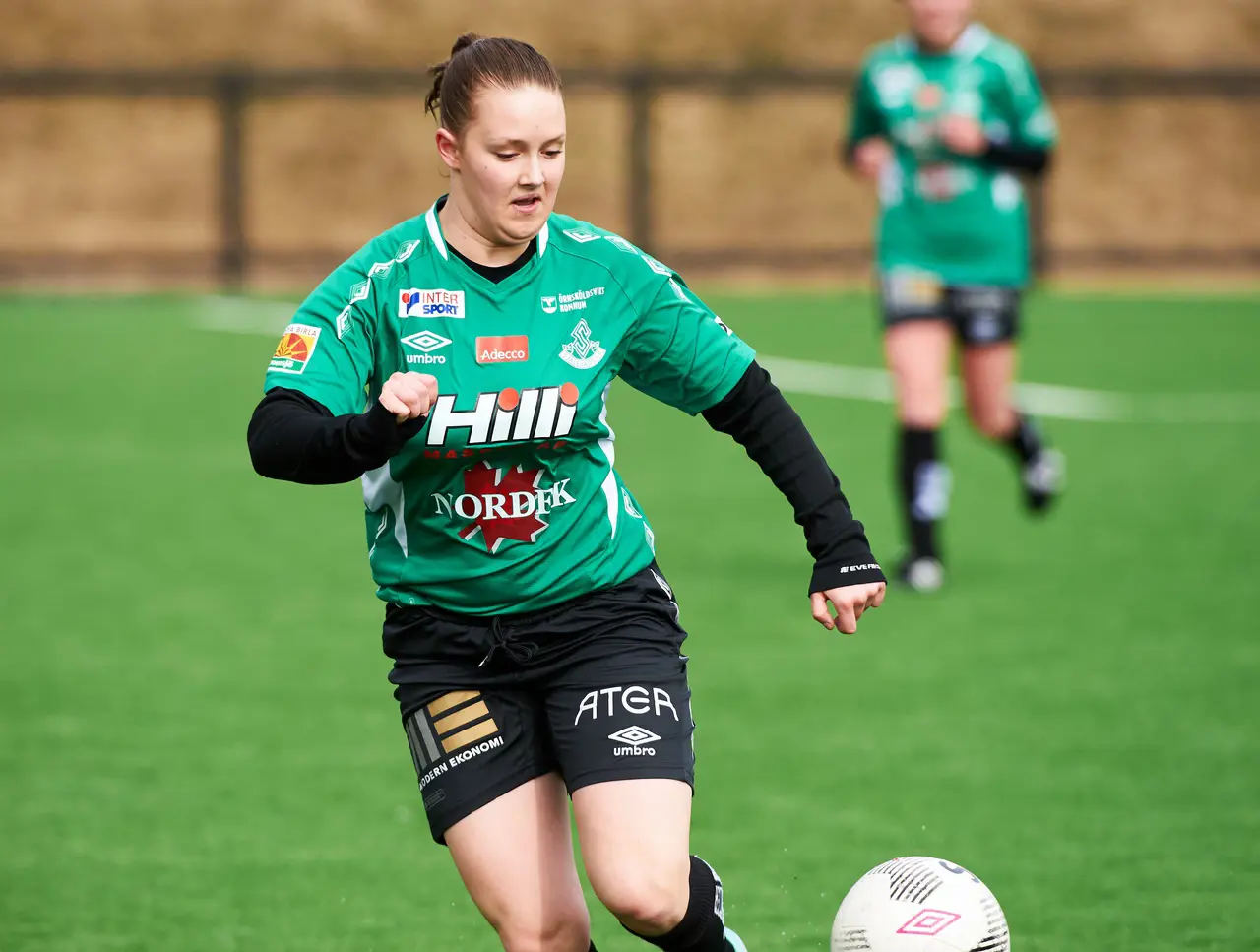 Ida Sjöström tvåmålsskytt i den hyperviktiga vinsten mot Alviks IK i lördags. Foto: Per Ågren, MediaBild