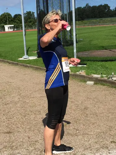 Det är kul att springa på bana - tyckte alla fyra!