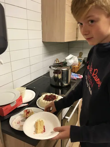 Det är stor gemenskap bland löparna