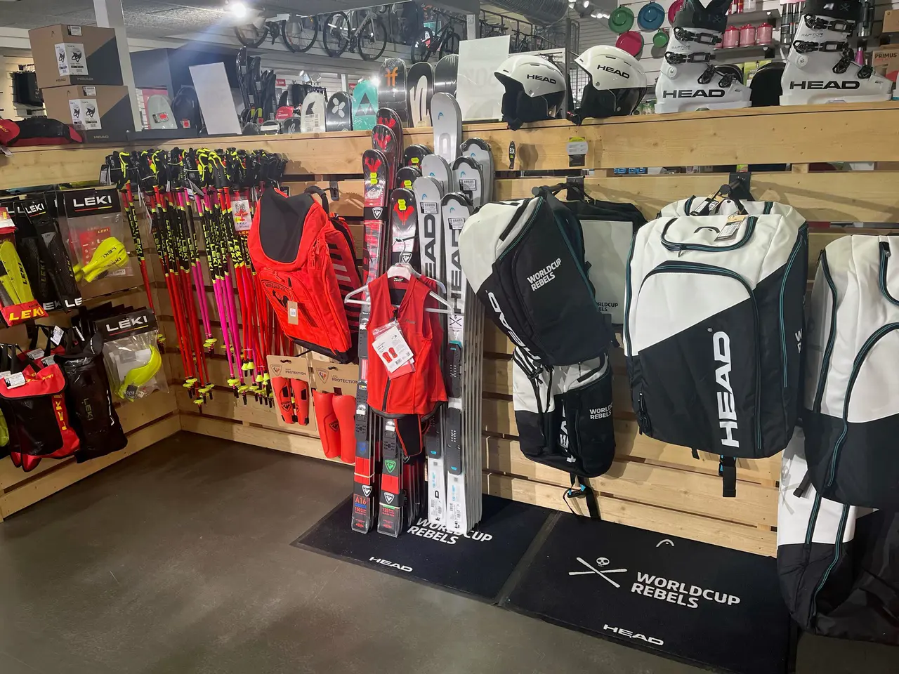Mer utrustning finns i butik