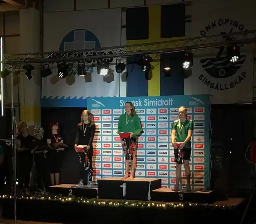 Caroline Wallenborg och Paola Kylberg på prispallen