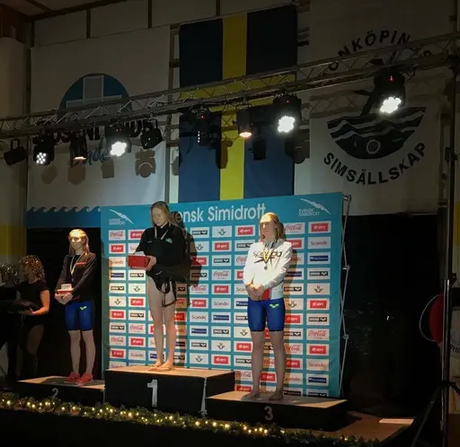 Caroline Wallenborg och Paola Kylberg på prispallen