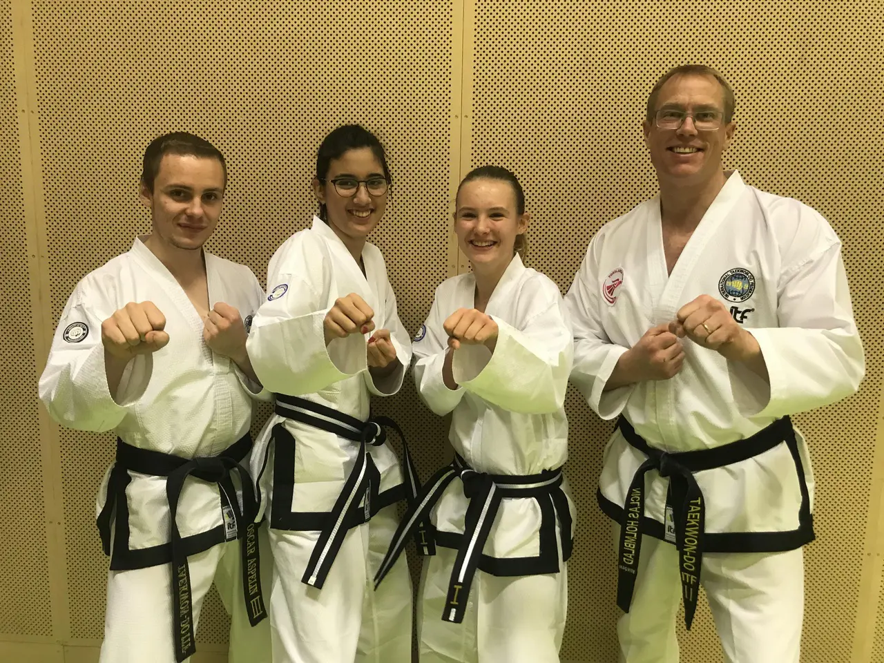 Från vä Oscar, Dan III; Alicia, Dan I; Bianca, Dan I och Niclas, Dan II